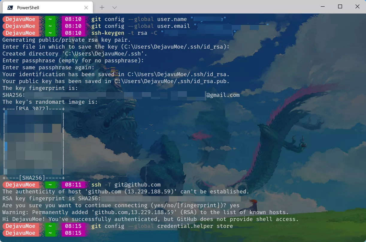本地连接GitHub完成